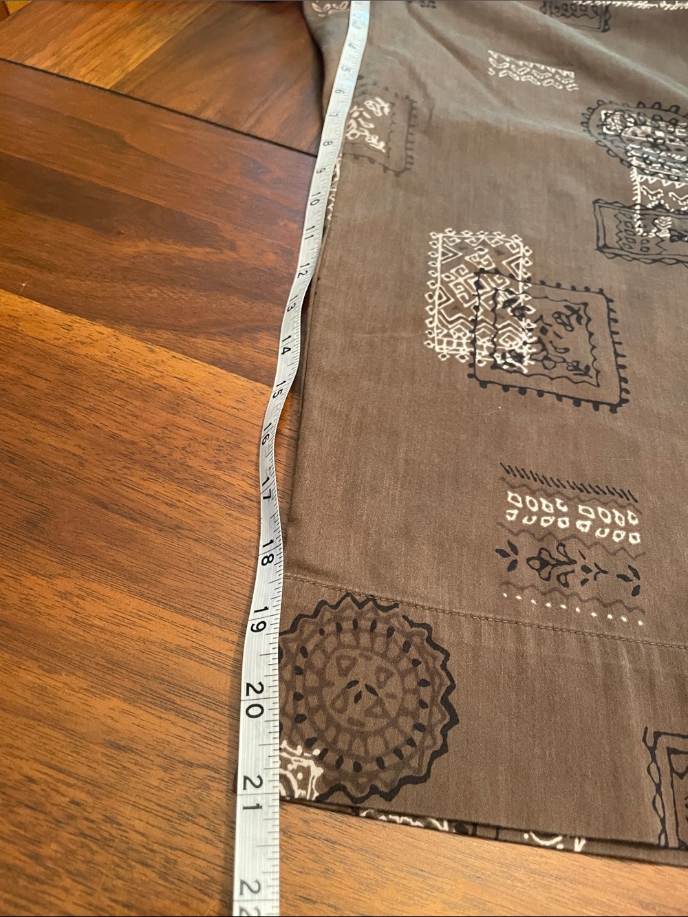 Chico's Design Brown Patterned Cropped Pants C37 - Picture 11 of 13